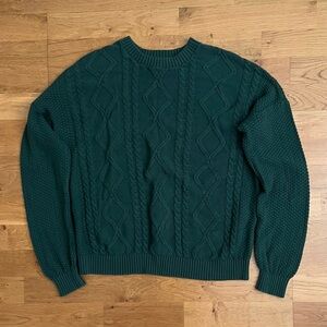 Hollister Oversized Dark Cable Knitt Sweater